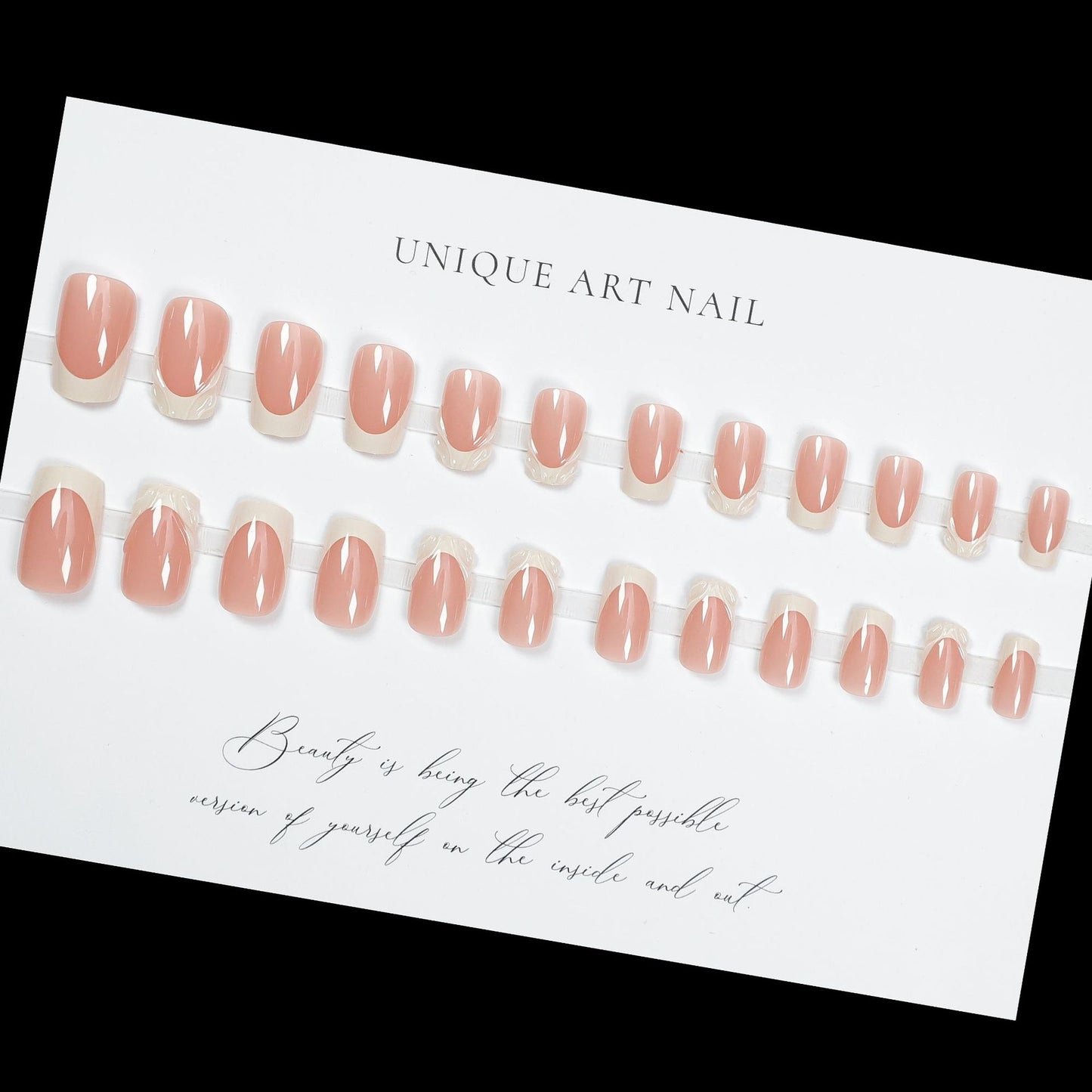 24PCS Nail Press On Nails Long Style Sparkling Color Diamond Bow, European and American Fake Nail Patch, False Nail Patch