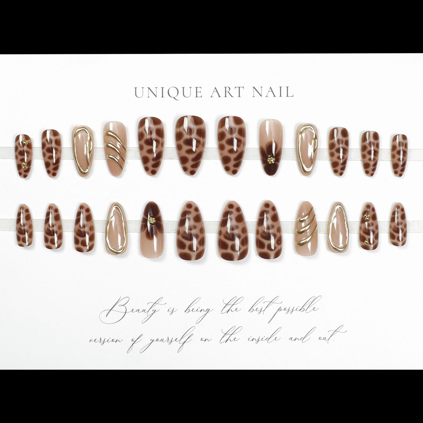 24Pcs False Nails Spicy Girl Silver Bow with Diamond Fake Na
