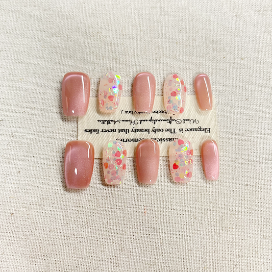 Handmade Press on nails, atmospheric oil painting, dyed daisy, sweet girl, European and American ins style, detachable nail art