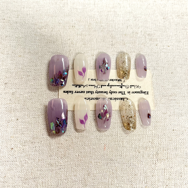 Nail Press on nails customized pure handmade short style, exquisite and high-quality for spring and summer, 2025 new style