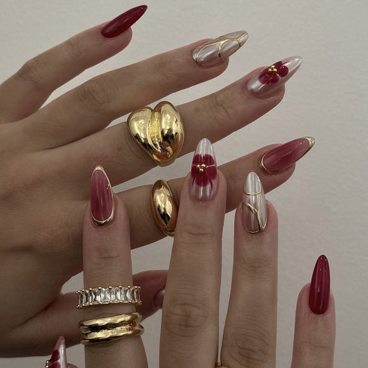 24PCS Simple Buchirati Ins Style Gentle Original Premium High Charm Light Luxury Press On Nails Nail Long Edition