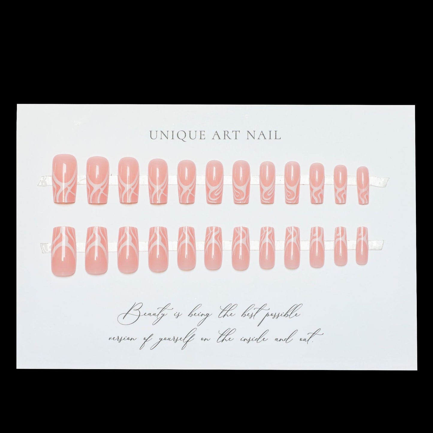 24Pcs Irregular European and American Style Sweet Cool Spicy Girl Gradient Mint Green Advanced Whitening Versatile Long Style Press On Nails