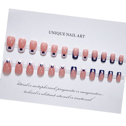 24Pcs Long Island Iced Tea Nail Patch Green Press On Nails Summer Removable Finished Nail Patch Student Nail Patch Long