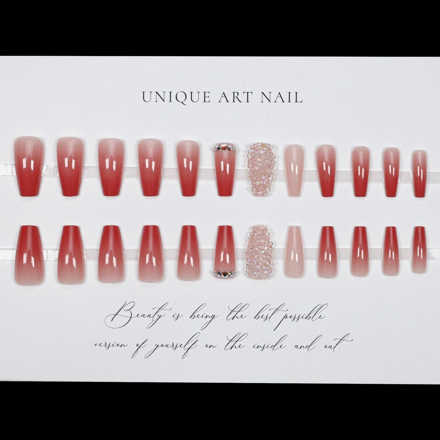24Pcs European and American Aurora Sparkling Butterfly French Fake Nail Sparkling Ins Style Fashion Versatile Nail Slices Press On Nails