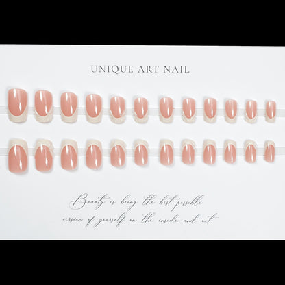 24PCS Nail Press On Nails Long Style Sparkling Color Diamond Bow, European and American Fake Nail Patch, False Nail Patch
