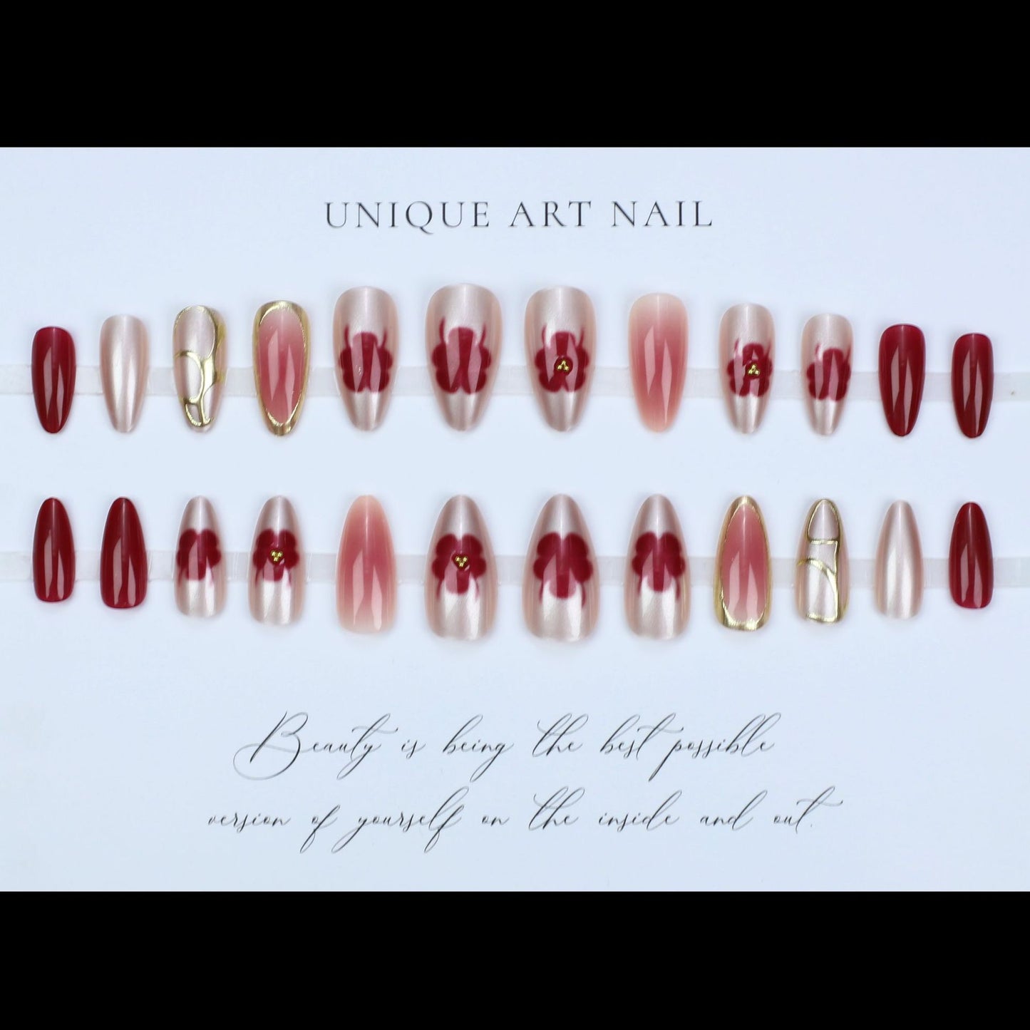 24PCS Simple Buchirati Ins Style Gentle Original Premium High Charm Light Luxury Press On Nails Nail Long Edition