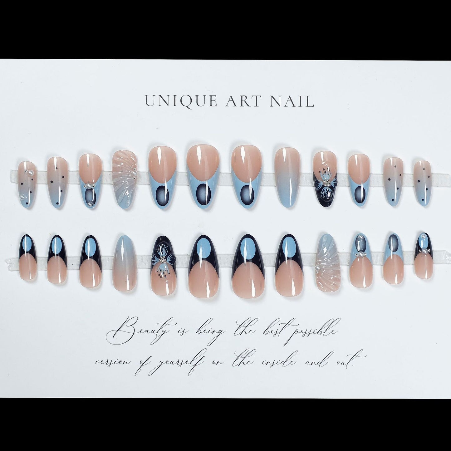 24pcs Halloween Dark Scrub Fake Nails Press on Nails Wearabl